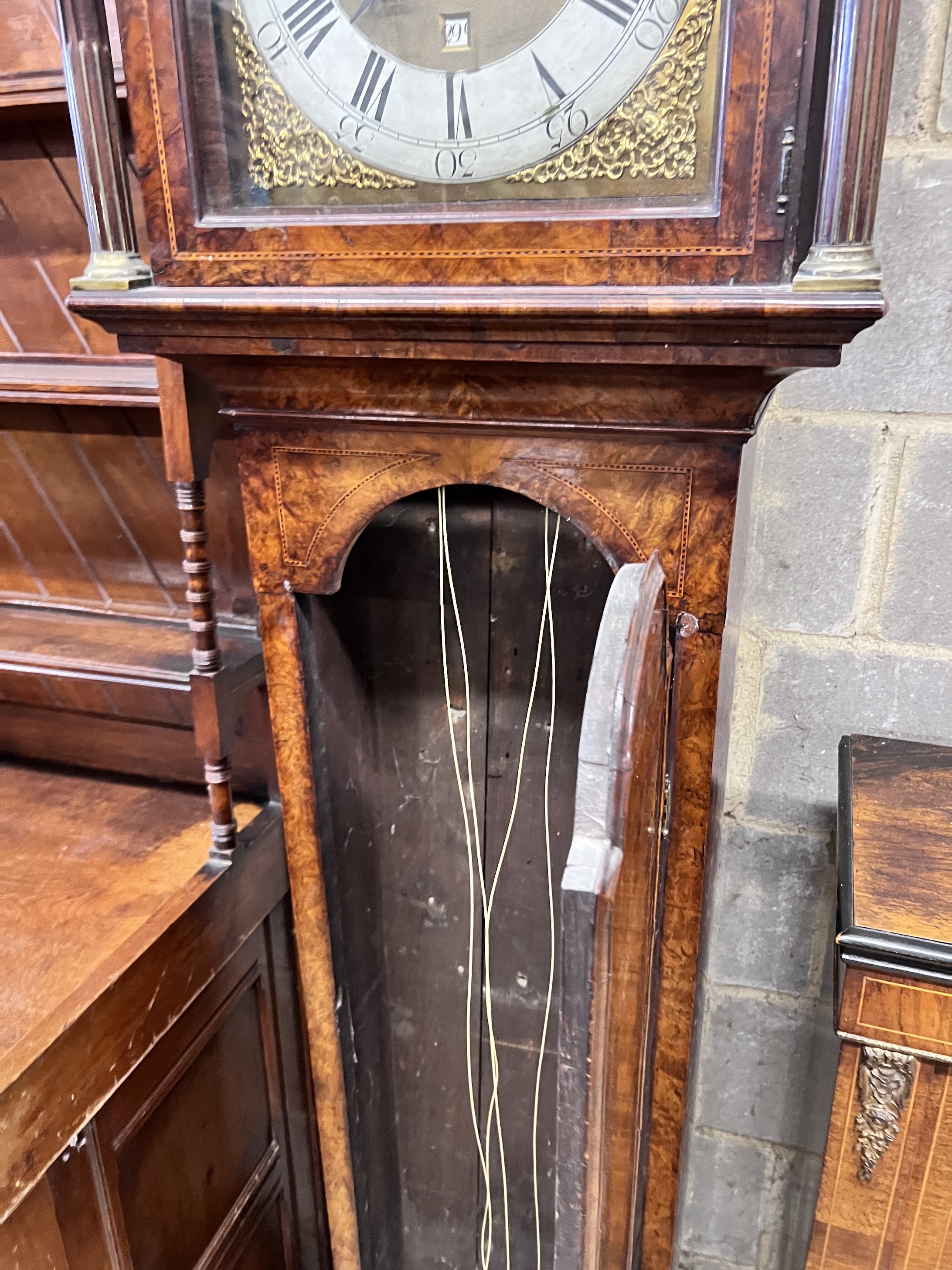 Thomas Fenton of London. A George III walnut cased 8 day longcase clock, height 234cm